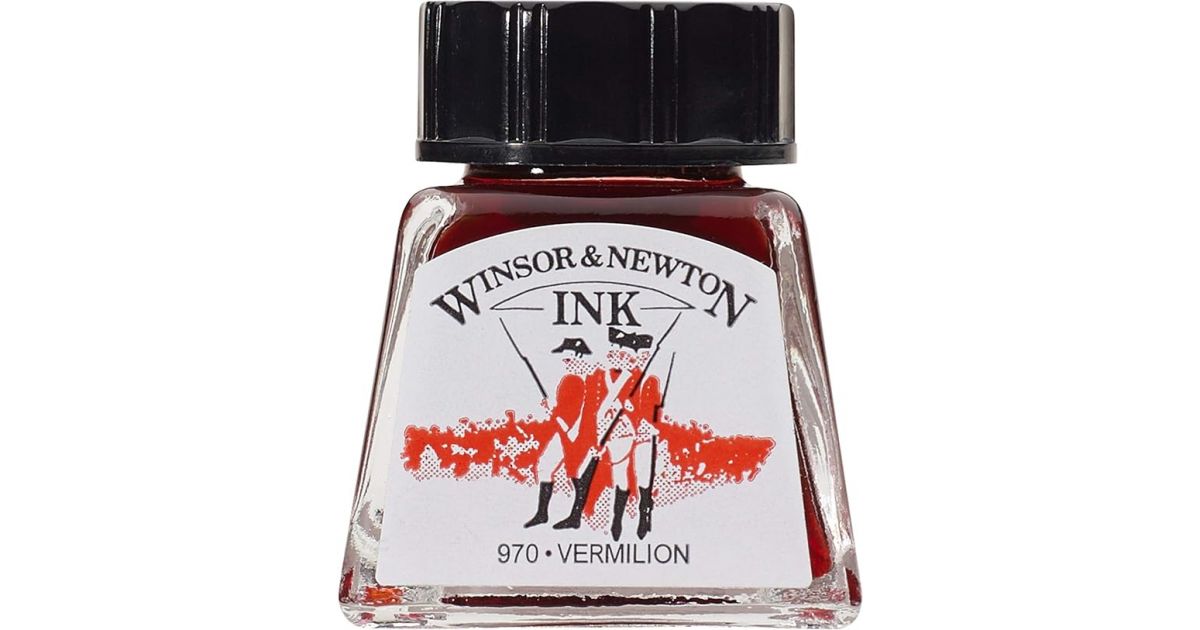 DRAWING INK VERMILION Winsor & Newton 14ml · Stationery