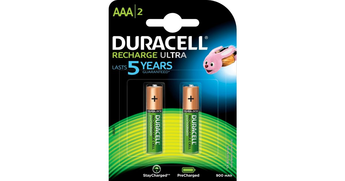 DURACELL AAA Rechargeable Battery Turbo 900 mAh Duracell 2 Pieces