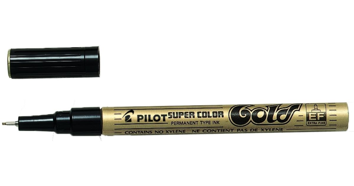 Pilot Metallic Permanent Marker Extra Fine - Gold